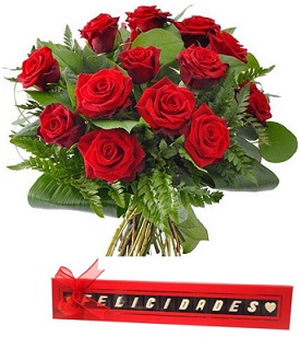 Ramo Rosas Bombones Felicidades